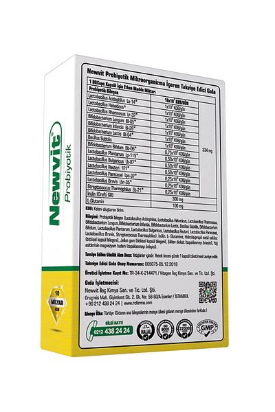 Newvit Probiotic Capsule - Elegant and Flexible Design