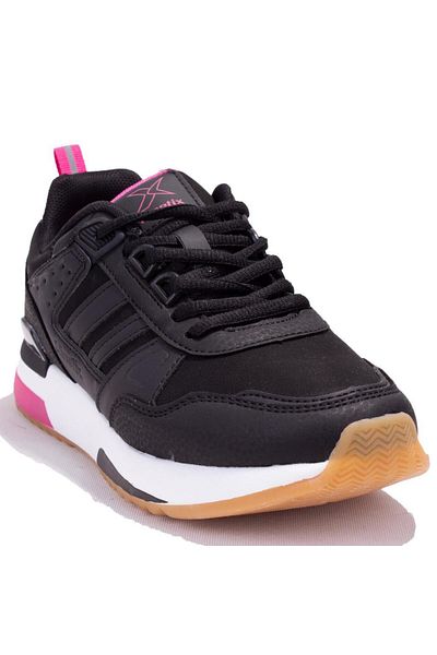 Kinetix Blazebb Pu - Orthopedic Black Fuchsia Women's Sports Shoes