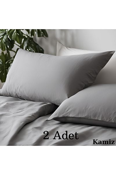 KAMİZ 2 Cotton Pillow Cases with Cover - 50x70