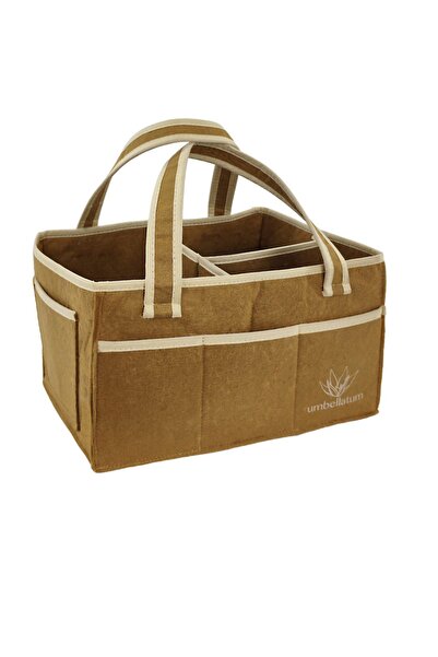 umbellatum Anne Bebek Bakım Çantası, 450 gr Kalın Keçe Yenidoğan Alt Açma Değ...