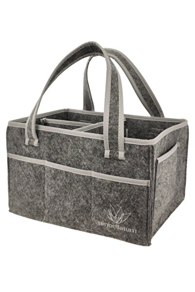 umbellatum Anne Bebek Bakım Çantası, 450 Gr Kalın Keçe Yenidoğan Alt Açma Değ...