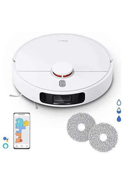 Xiaomi S10+ Premium Robot Vacuum Halı Tanıma Fonksiyonlu Robot Süpürge Lambader Hediyeli