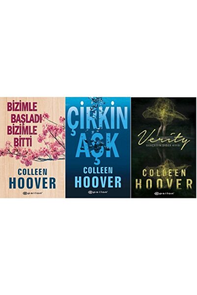Epsilon Yayınevi Colleen Hoover Set / Bizimle Başladı Bizimle Bitti +çirkin A...