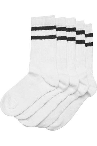 Urban Classics Unisex-Socken mit Doppelstreifen, 5er-Pack
