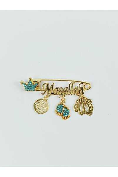 Neva Baby Baby Evil Eye Collar Pin Blue
