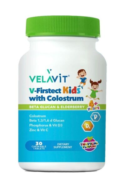 Velavit V-firstect Kids With Colostrum 30 Çiğnenebilir Tablet