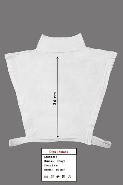 Sonbaharmoda Μαύρο γιακά με λαιμόκοψη Hijab - Μηδενικό μανίκι με ελαστικό στο πλάι