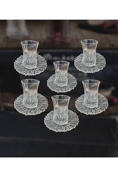 Paşabahçe 12 Piece Elysia Imported Tea Set