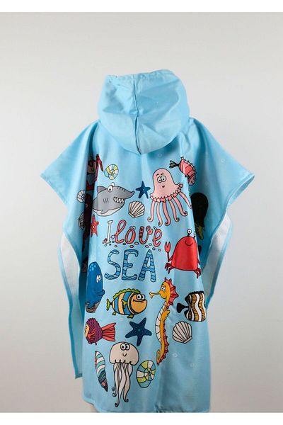 MoveBeach Prosop de plajă Poncho pentru copii 8-12 ani