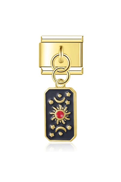 ITALIAN Astrology Patterned Italian Charm