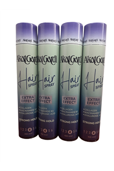 Akat Gardi Saç Spreyi Strong Hold 400 ml X 4 Adet