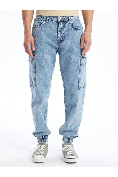 LC Waikiki LCW Jeans 780 Mid Indigo Rodeo Jogger Pantaloni de jeans pentru bărbați