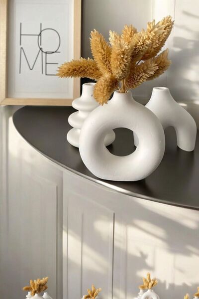 MOD10 3 قطع من مزهرية بوهيمية على الطراز الشمالي هدية مزهرية خرسانية مجموعة أ...