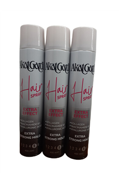 Akat Gardi Saç Spreyi Extra Strong Hold 400 ml x 3 Adet