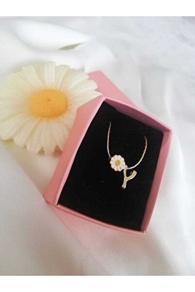 Judas Takı Gold Mini Y Letter Women's Necklace - Initial Design