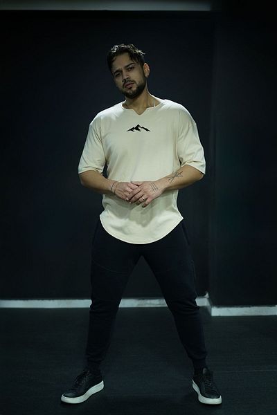 Oxlade ΟΞΛΑΔ ®   - Ανδρικό μπλουζάκι Oversize, Elite ύφασμα 100% βαμβάκι, The Mountain