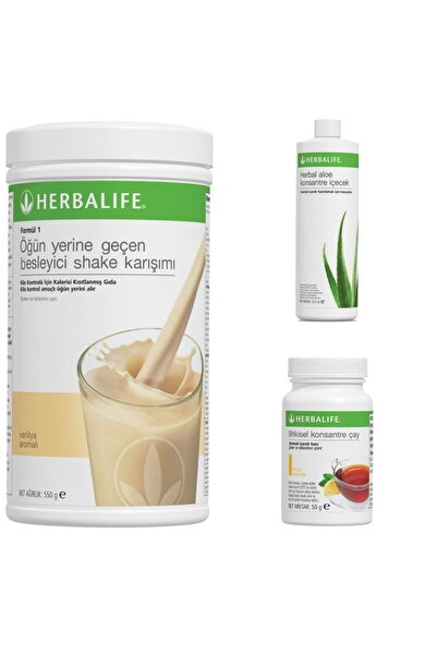 Herbalife Vanilyalı Shake Aloe Konsante Içecek Limon Aromalı Çay