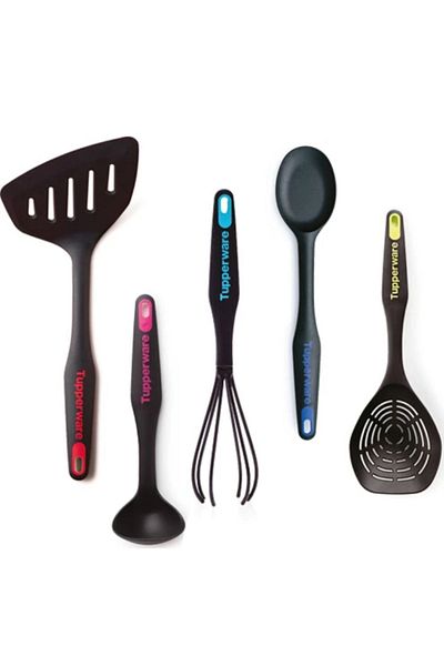 Tupperware Modern Fairy Set of 5 (Spoon, Mini Ladle, Spatula, Whisk and Colander)