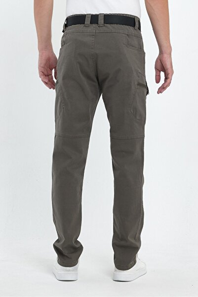 twentyfive25 Erkek Rahat Kesim Pamuklu Koyu Çağla Renk Tactical Taktik Kargo Pantolon