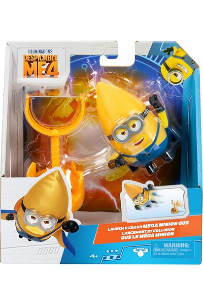 GIOCHI PREZIOSI Minions Despicable Me 4 Action Figures Despicable Me Mega Gus Figure 10cm