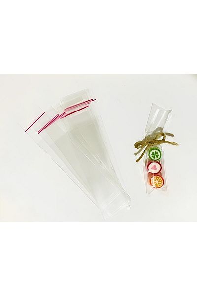 ŞEKERCİYAŞAR Thin Short Finger Lolly Candy Bag 50 Pieces
