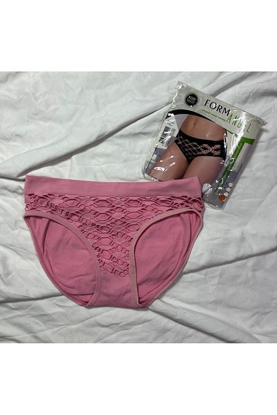Pi Giyim Pachet de 6 chiloți de bikini pentru femei, fără cusături, cu modele roz