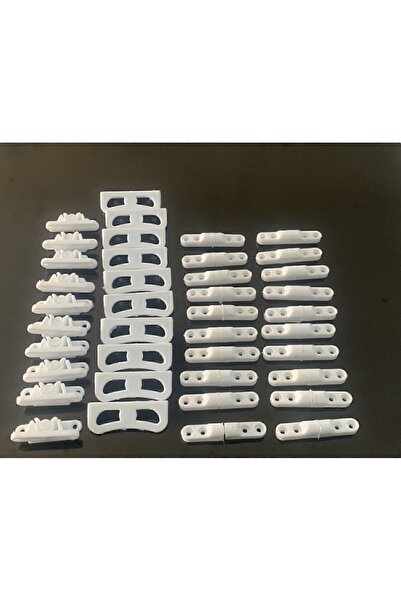 Genel Markalar Tuse 20 Adet Pencere Sineklik Menteşesi,10 Adet Tutamak,10 Adet Çıt Çıt Set