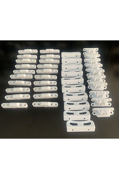Tusem Tuse 20 Pieces Window Fly Screen Hinge, 10 Pieces Handles, 10 Pieces Snap Set