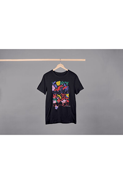 LAND MODA Tricou oversize din bumbac unisex - simplu, țesătură 30/1