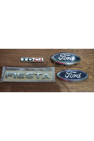OEM Fiesta Ön Arma (Tırnaklı) - Bagaj arması (çift taraflı bantlı) 2003-2007 tdci ve fiesta yazı logo