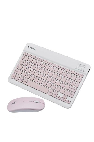 Torima Tablet , Telefon Ve Bilgisayar Için Kablosuz Şarjlı Bluetoot'lu Klavye...