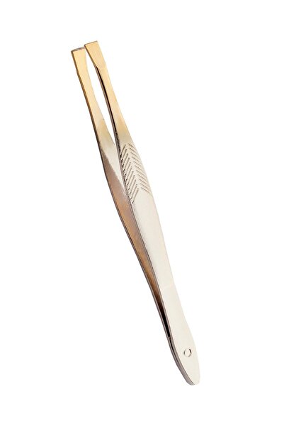 SİSA Cosmetics Profesyonel Gold Renk Cımbız, Kaş Bıyık Alma Aleti 08 Maqya-1448
