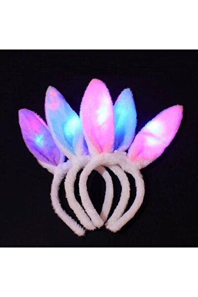 DÜVENCİ TİCARET Tavşan Kulaklı Işıklı Taç TEKLİ