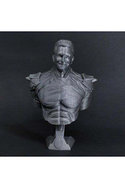 KARA 3D The Boys Homelander Büst Figür 15cm Plastik Gri