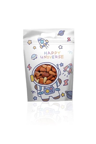smileshop Sevimli Atıştırmalık Kilitli Gıda/bisküvi /şeker Poşeti-Uzay (1 Adet)