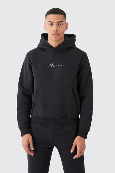 Mythologie Black SignEd Tracksuit SEt - Jogger Sweatshirt, WidE LEg, HoodEd