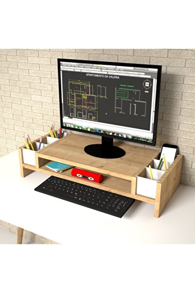 Emkawood Safir Monitör Yükseltici Laptop Stand