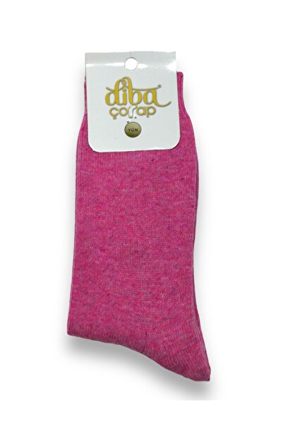 Nitesheys Lambswool Yün Kışlık Kalın Diba Kadın Desensiz Soket Çorap