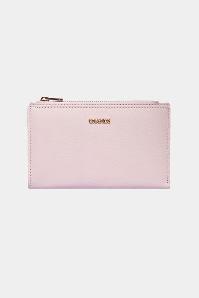 Grande 2804 Genuine Real Leather Zippered Women's Wallet Lilac