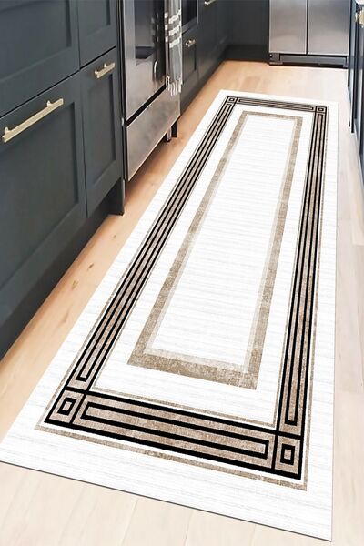 eco concept Kahverengi Yolluk, Çerçeveli Yolluk, Koridor Halısı, Uzun Halı, K...