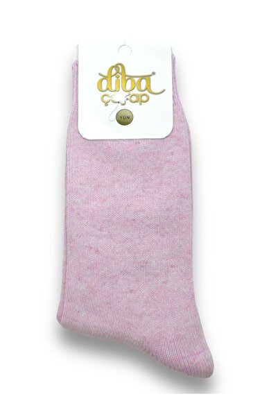 Nitesheys Lambswool Yün Kışlık Kalın Diba Kadın Desensiz Soket Çorap