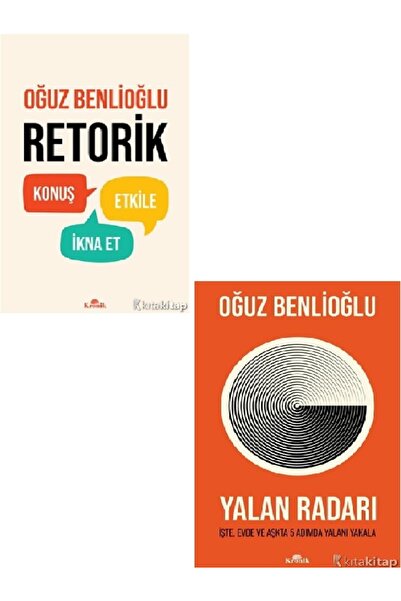 Kronik Kitap Retorik - Yalan Radarı - Oğuz Benlioğlu 2 KİTAP SET ( ÜCRETSİZ K...