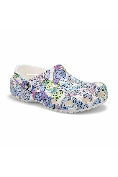 Crocs 208297-94S صندل أطفال كلاسيكي على شكل فراشة