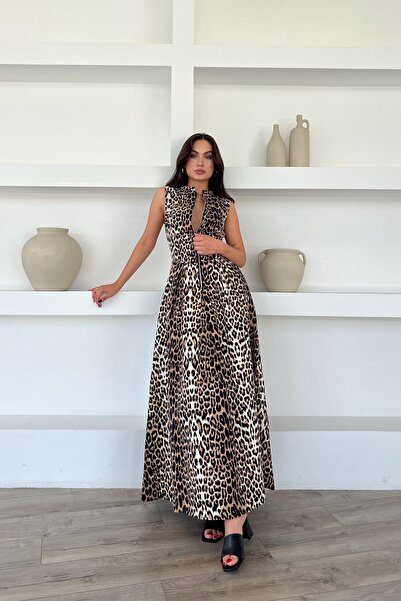 Seda Yalçın Atelier فستان فلورنسا بطبعة الفهد