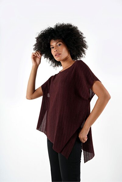 ALEXANDERGARDI Ασύμμετρη φαρδιά μπλούζα με σκίσιμο στο πλάι - B24-0080