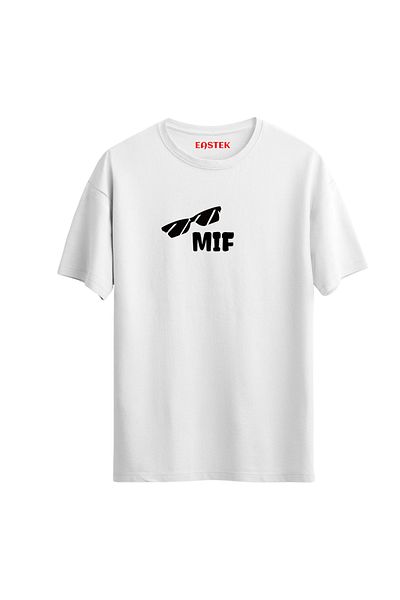 Açık Garaj MiF: Men's Future Unisex T-Shirt - Man in Future PrinTed