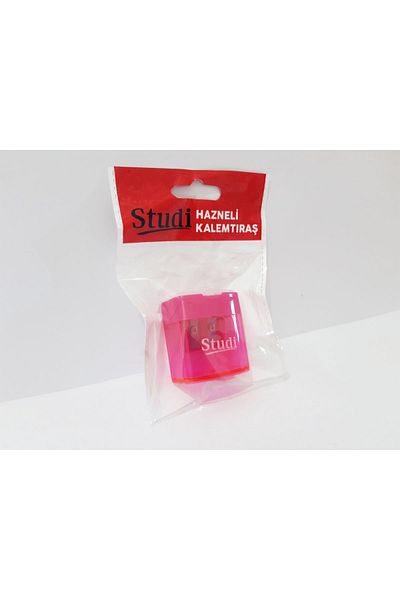 renkli çiçekler Pencil Sharpener Double Blade Large Size Pink Color Pencil Sharpener