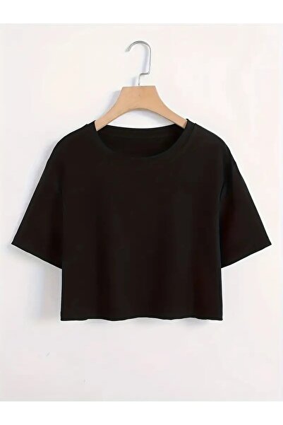 EYAX MODA Oversize Crop T-Shirt