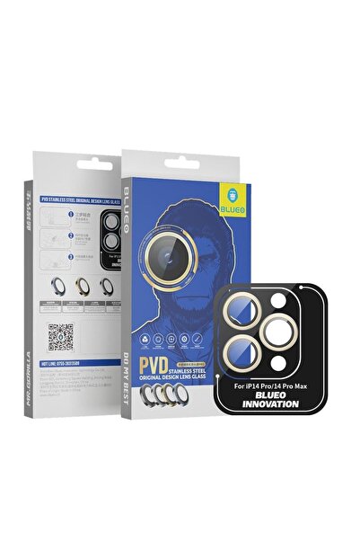 BLUEO İphone 14 Pro / 14 Pro Max Stainless Steel Su / Toz Geçirmez Altın Pvd ...