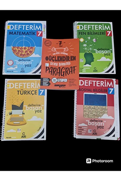 Arı Yayıncılık ARI YAYINLARI 2025 7 SINIF DEFTER SETİ PARAGRAF HEDİYELİ